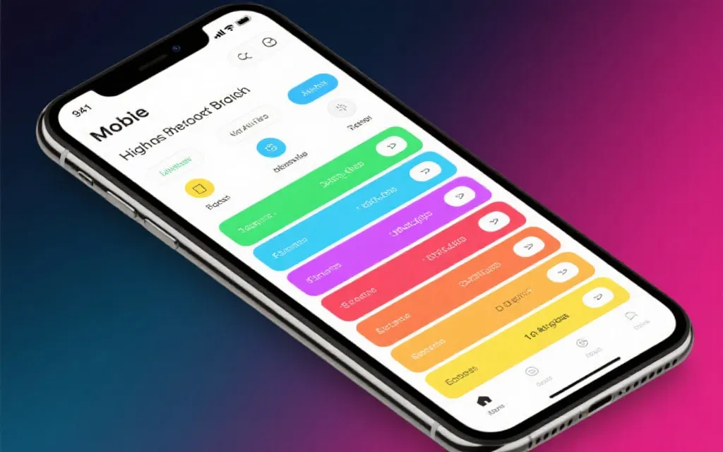 高对比度数据列表展示，兼容移动端